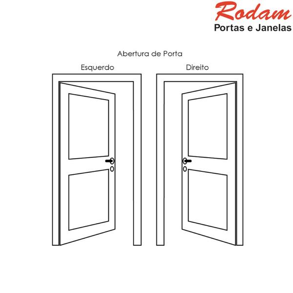 Imagem de Porta Torneada 210x82cm com Batente Misto e Fechadura - RD1113 - RODAM