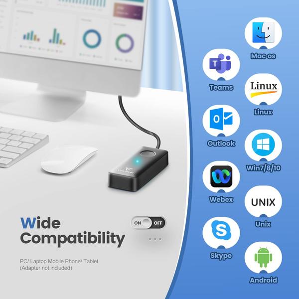 Porta USB Mouse Jiggler Vaydeer FM3011, sem driver Imagem de Porta USB Mouse Jiggler Vaydeer FM3011, sem driver
