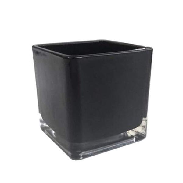 Porta Vela Castiçal de Vidro Quadrado Mini Vaso 110ml - Inter Imagem de Porta Vela Castiçal de Vidro Quadrado Mini Vaso 110ml