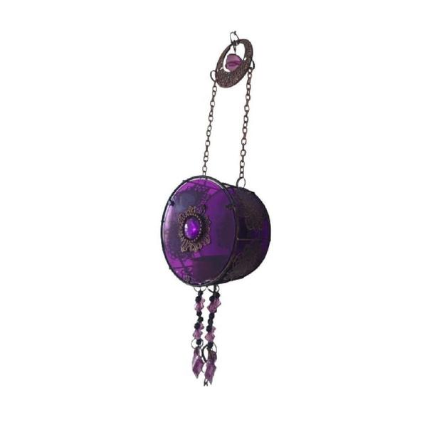 Imagem de Porta Vela Suspenso Roxo - Altura 67cm