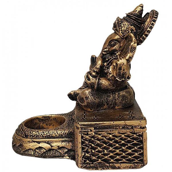 Porta Velas Castiçal Ganesha 14024 - Manaom Imagem de Porta Velas Castiçal Ganesha 14024
