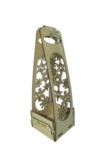 Porta vinho/champagne com alca mdf 3 mm - INFINITY LASER Imagem de Porta vinho/champagne com alca mdf 3 mm