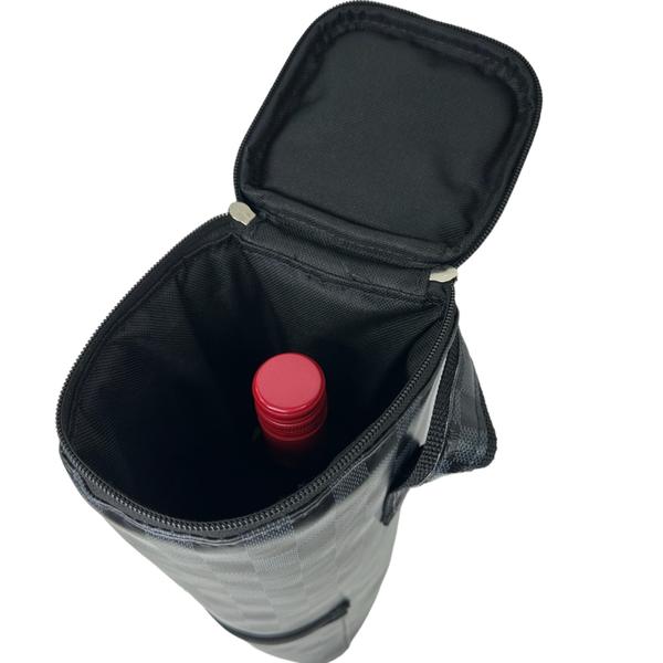 Imagem de Porta Vinho Térmica Wine Bag 1 Garrafa Luxo Pronta Entrega Lançamento Reforçada - GRAY - PV1