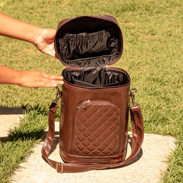 Porta Vinho Wine Bag Porta Garrafa De Vinho Térmica Sintético Premium 4 Divisões - Baitashop Imagem de Porta Vinho Wine Bag Porta Garrafa De Vinho Térmica Sintético Premium 4 Divisões