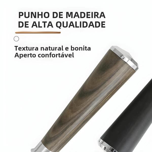 Imagem de Portaffiter De Café Sem Fundo De 58mm Com Alça De Madeira Maciça Para Acessórios De Máquina De Café