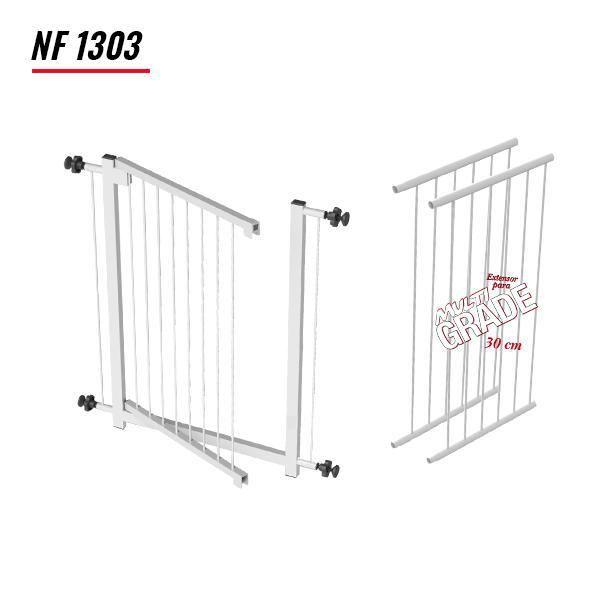 Imagem de Portão Multigrade-Divisor Ambiente 70 A 130Cm-Nf1303 Branco