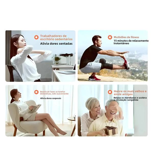 Imagem de Portátil EMS Pescoço Massageador Mini Cervical Back Muscle Pain Relief Patch Ferramenta De Cuidados