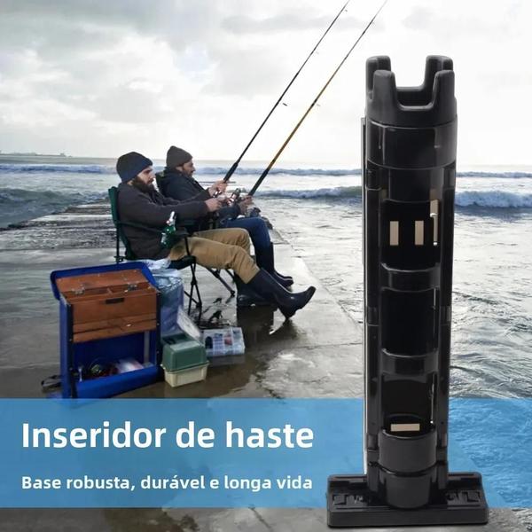 Imagem de Portátil Pesca Caixa Rod Stand, Barril Titular, Pólo Acessórios, Terno para Opass Meiho, Versus