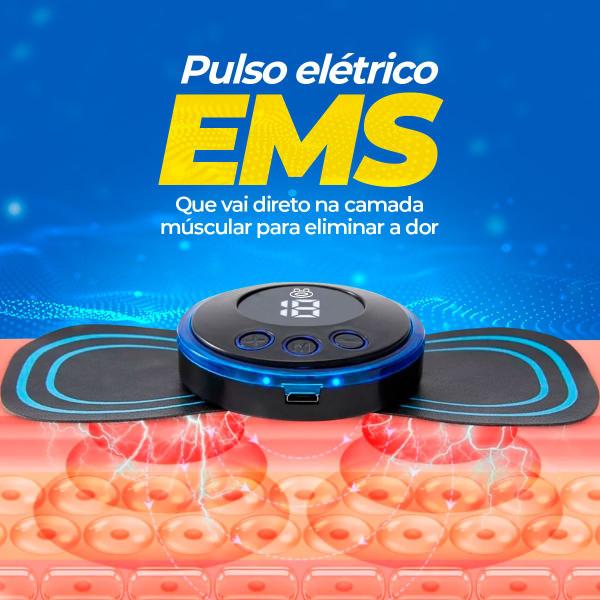 Imagem de Portátil Recarregável Pescoço Coluna Dor 110/220 Massageador presente qualidade premium azul preto