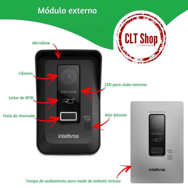 Porteiro Eletrônico Interfone com Wifi Camera e Protetor - Intelbras Imagem de Porteiro Eletrônico Interfone com Wifi Camera e Protetor