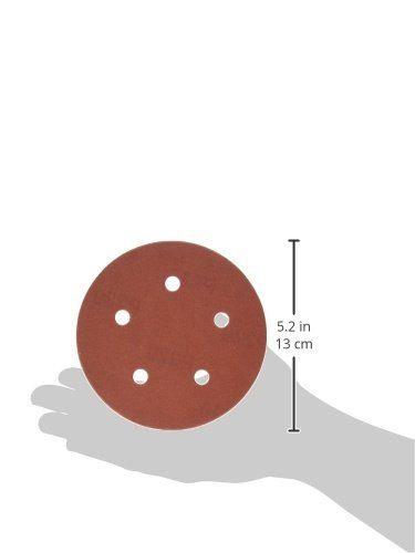 Imagem de PORTER-CABLE 735502205 5 polegadas 220 Grit Five-Hole Hook & Loop Sanding Discs (5-Pack)