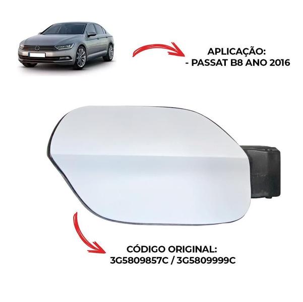 Imagem de Portinhola Tampa Tanque Combustível Passat 2016 3G5809857C