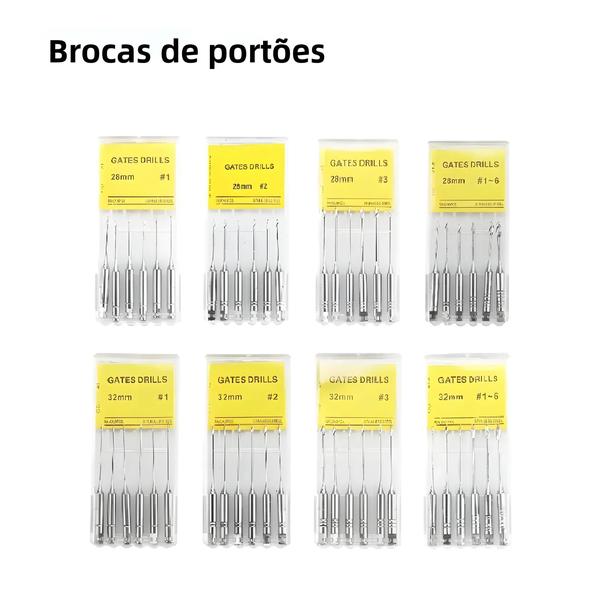 Imagem de Portões Endodônticos Glidden - Brocas Rotativas de Aço Inoxidável (6 Peças)