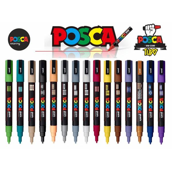 Imagem de Posca PC-3M Individual -  Uni-ball / WX Gift