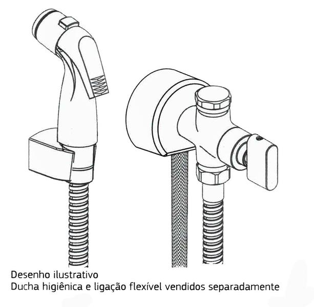 Imagem de Posicionador suporte Deca Para Ducha Higiênica x Tubo Pex - 4606032