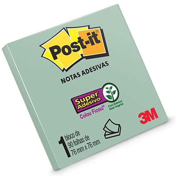 Imagem de Post-it Menta 76x76mm 90 Folhas 3m