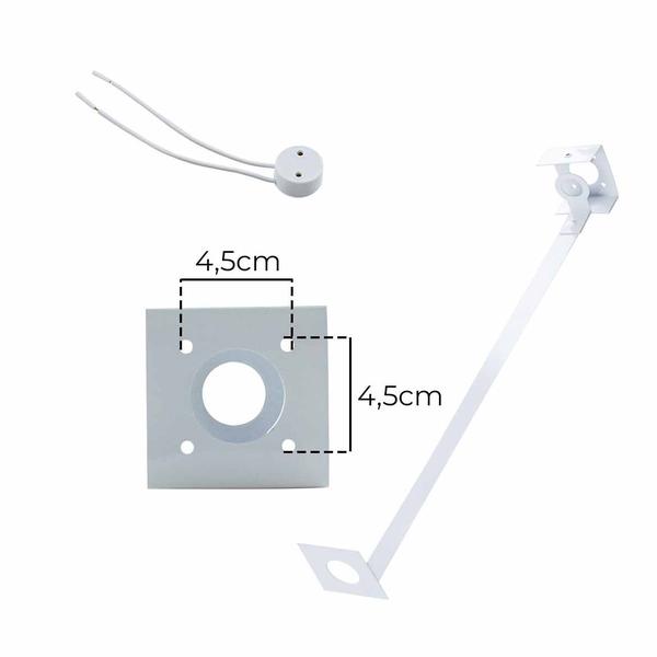 Imagem de Poste Balizador De Jardim Externo Preto + T8 60cm Luz Fria Starlumen St2946