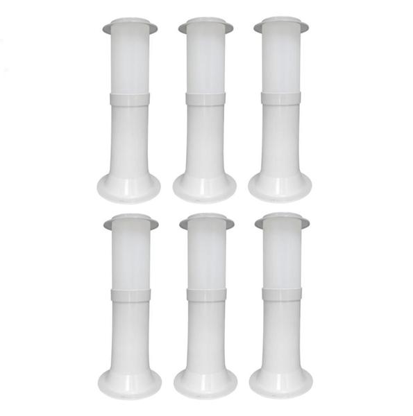 Poste Balizador Luminária Casa Jardim 35Cm Branco Kit 6 - Plaslumi Imagem de Poste Balizador Luminária Casa Jardim 35Cm Branco Kit 6