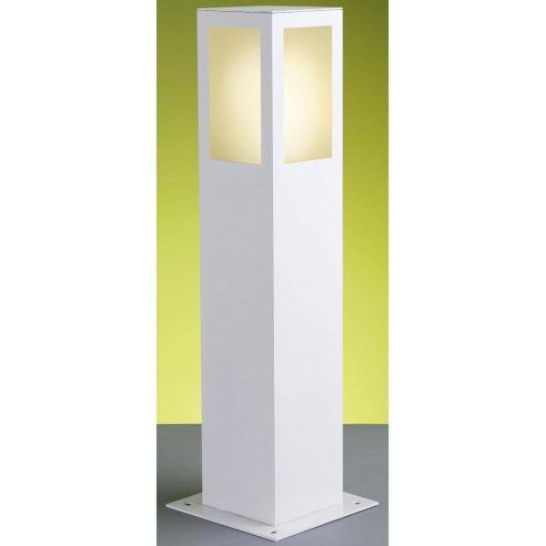 Imagem de Poste balizador quadrado 50cm 1 lampada e-27 branco ideal