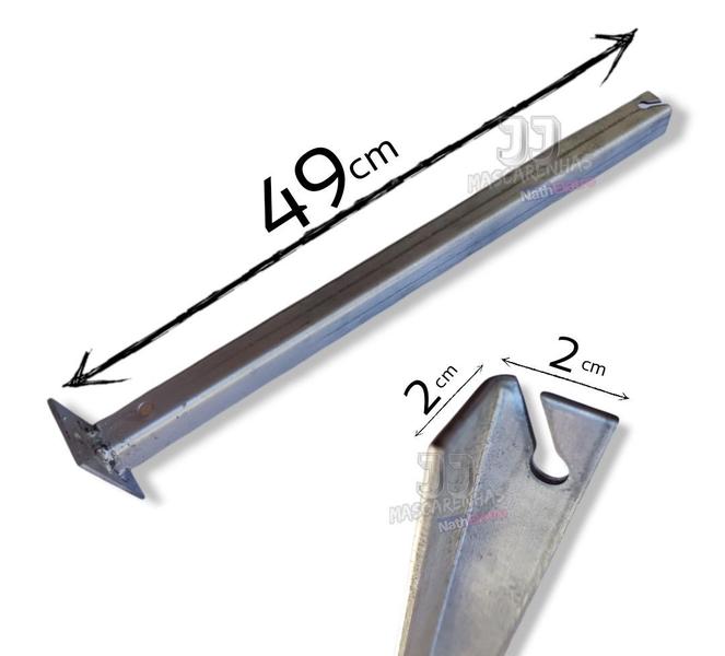 Imagem de Poste para fixação para concertina 45cm parafusar - 20 un