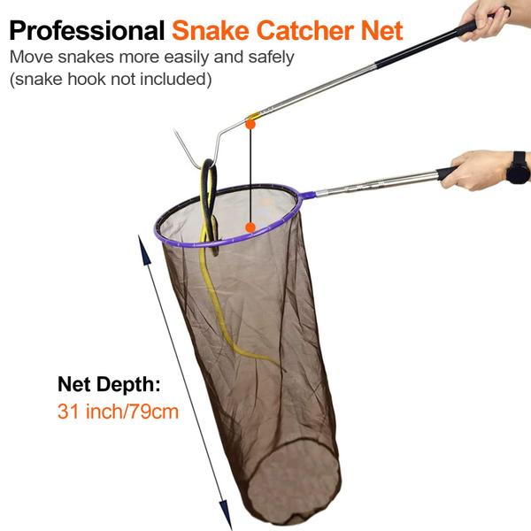 Poste telescópico Snake Catcher Net Yorikyas para répteis Imagem de Poste telescópico Snake Catcher Net Yorikyas para répteis