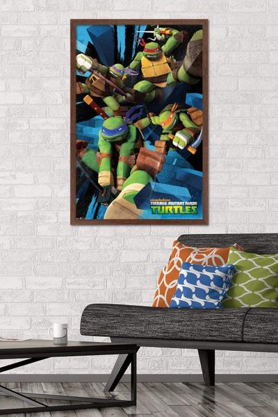 Imagem de Pôster de parede Trends International Nickelodeon Teenage Mutant Ninja Turtles Attack 57x87cm