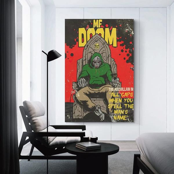 Imagem de Pôster ENYPOLIS MF Doom Retro HD Print para decoração