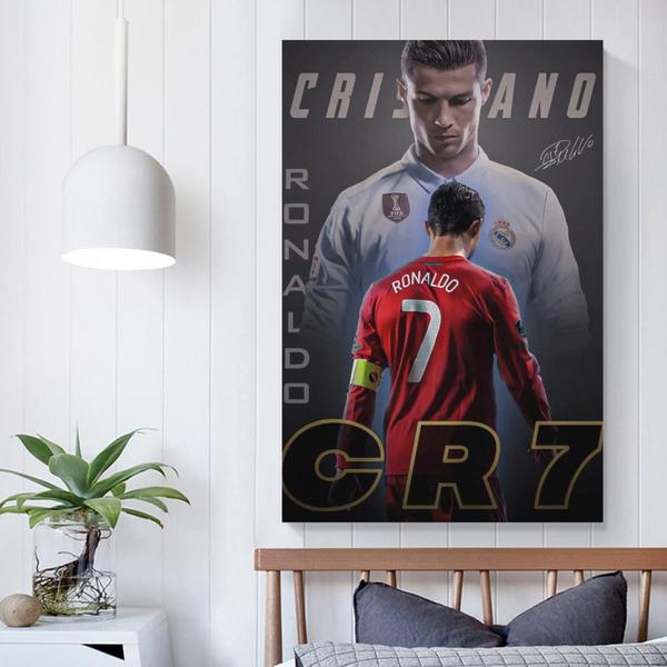 Imagem de Poster Impressão em tela Cristiano Ronaldo 1 Arte de parede 30x45cm