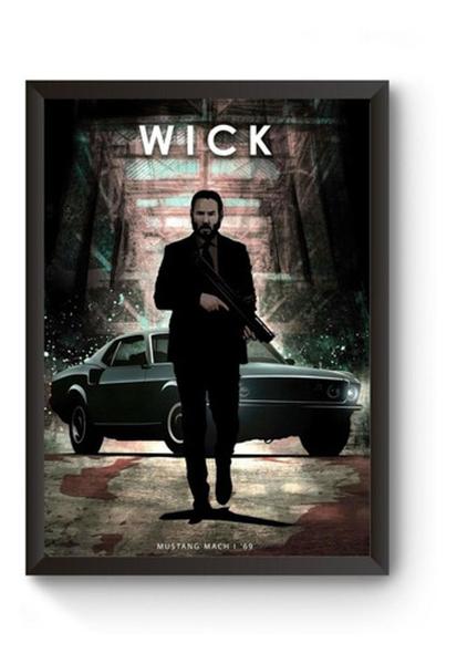 Imagem de Poster Moldurado Car Legends John Wick Quadro