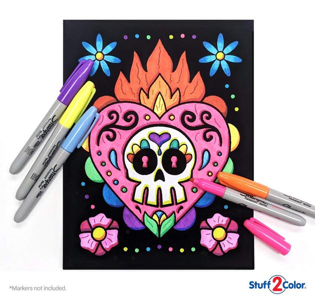 Imagem de Pôsteres para colorir Super Pack Stuff2Color Day of the Dead x18