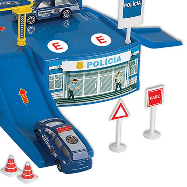 Imagem de Posto De Comando Policial Com Carrinho Miniatura - Braskit