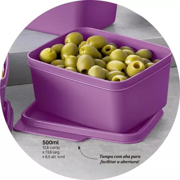 Imagem de Pote Basic Line 500ml Amora Tupperware