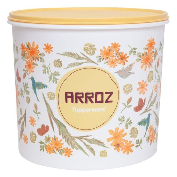 Imagem de Pote Caixa de Arroz 5 kg Pop Box Floral PB Tupperware