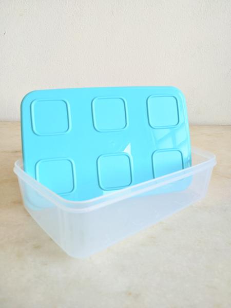 Imagem de  Pote Caixa Retangular Transparente Tupperware 1,6L Tupper Fresh 