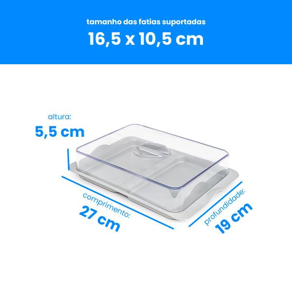 Pote Com Tampa Para Presunto Queijo Retangular Livre De BPA - Plastutti Imagem de Pote Com Tampa Para Presunto Queijo Retangular Livre De BPA