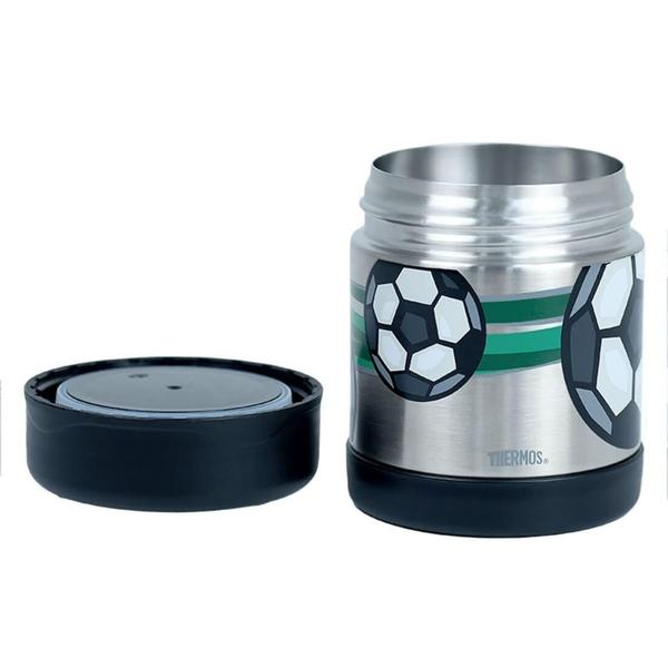 Imagem de Pote Copo Frasco Térmico Thermos 290Ml Quente E Frio Futebol