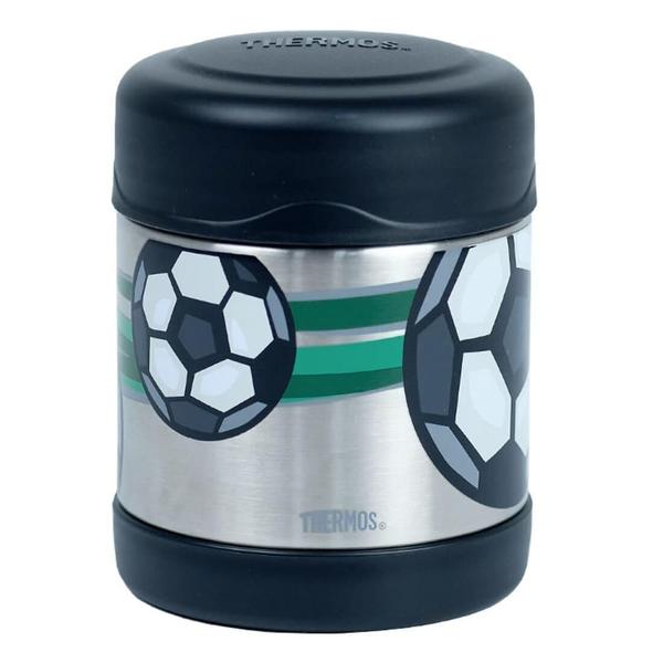 Imagem de Pote Copo Frasco Térmico Thermos 290Ml Quente E Frio Futebol