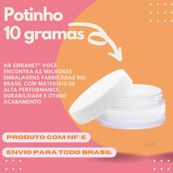 Imagem de Pote De Acrilico 10g C/ Rosca P/ Lembrancinha Maquiagem - 5u