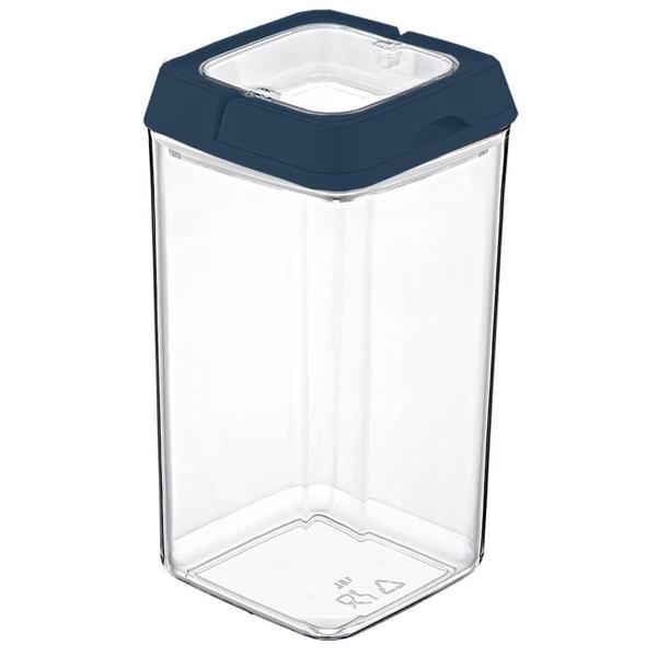 Pote De Acrílico Hermético Quadrado Com Tampa 1,5 Litros - Weck Imagem de Pote De Acrílico Hermético Quadrado Com Tampa 1,5 Litros