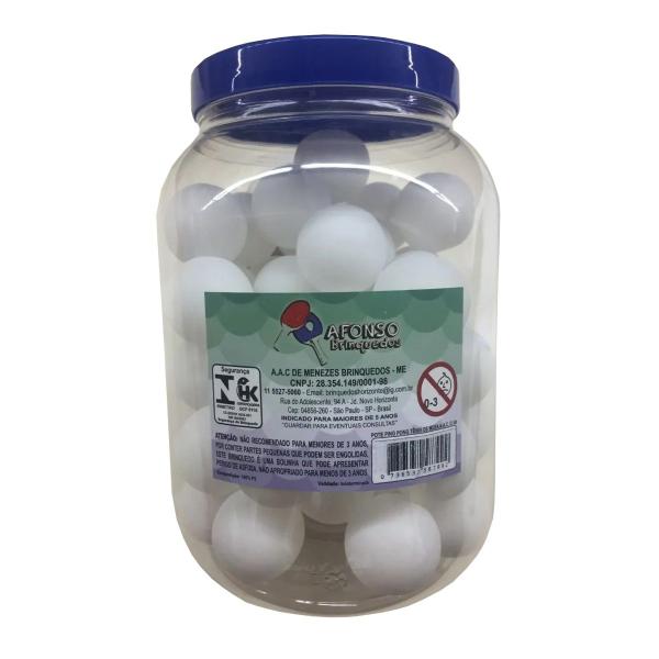 Pote de Bola de Tênis de Mesa AF Brinq com 48 Unidades - Afonso Brinquedos Imagem de Pote de Bola de Tênis de Mesa AF Brinq com 48 Unidades