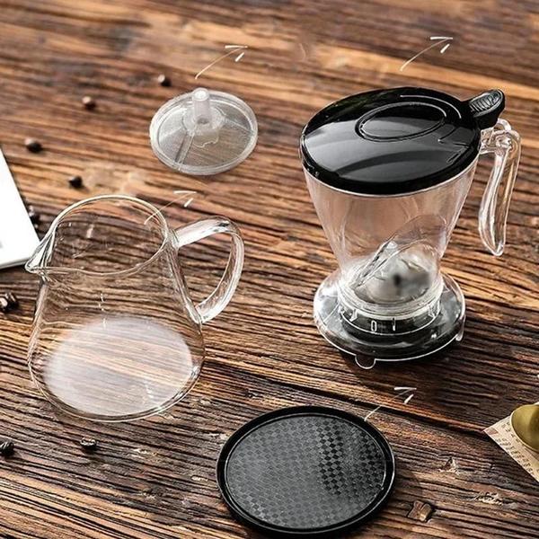 Imagem de Pote de Café para Filtro de Gotejamento - 600ml, Resistente ao Calor, com Filtro Removível