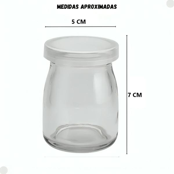 Imagem de Pote De Conserva De Vidro Com Tampa 100ML VD1345 - Yoss