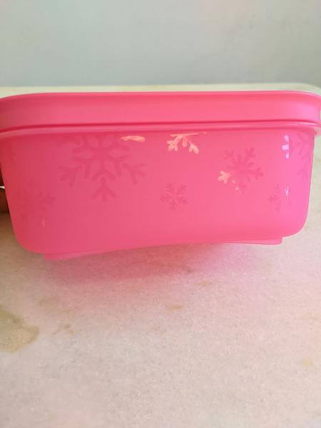 Imagem de Pote de Freezer Geladeira  Rosa 450mL Tupperware