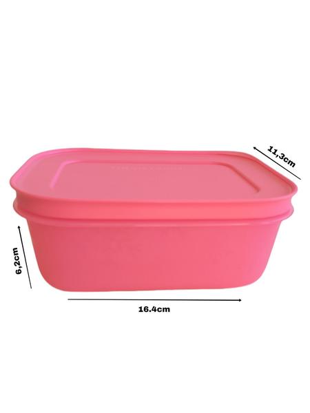 Imagem de Pote de Freezer Geladeira  Rosa 450mL Tupperware