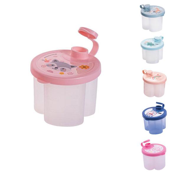 Pote de Leite em Pó ou Fórmula Dosador Bebê 800 ml com Tampa e Divisórias com Marcadores Plasútil - Plasutil Imagem de Pote de Leite em Pó ou Fórmula Dosador Bebê 800 ml com Tampa e Divisórias com Marcadores Plasútil