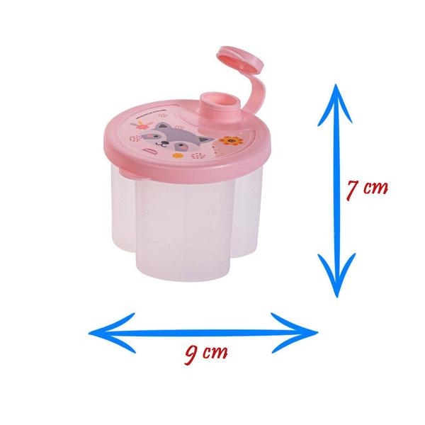 Pote de Leite em Pó ou Fórmula Dosador Bebê 800 ml com Tampa e Divisórias com Marcadores Plasútil - Plasutil Imagem de Pote de Leite em Pó ou Fórmula Dosador Bebê 800 ml com Tampa e Divisórias com Marcadores Plasútil