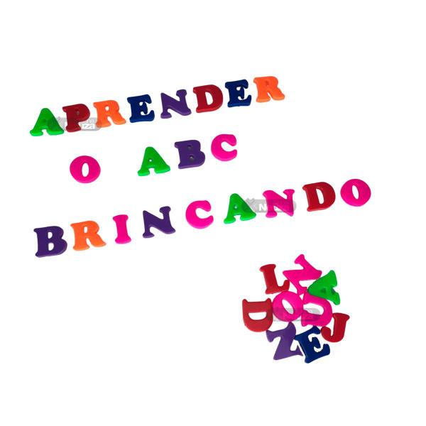 Imagem de Pote De Letras 156 Peças  Pica Pau  6 Alfabetos Completos Em Plástico Brinquedo Escolar Didático