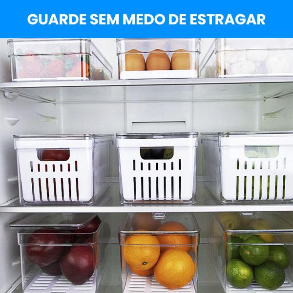 Imagem de Pote De Mantimentos Para Alimentos Com Escorredor 3 Litros