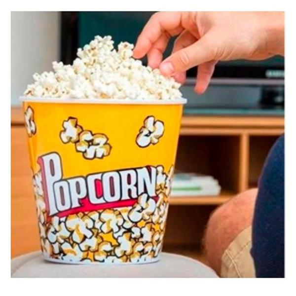 Imagem de Pote De Plástico Balde Para Pipoca Decorado Popcorn