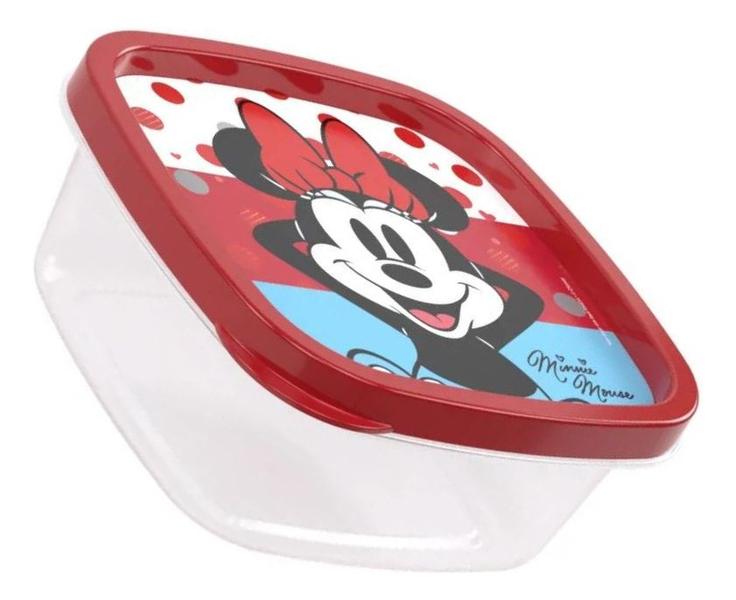 Imagem de Pote de Plástico Quadrado 580ml Disney - Plasutil